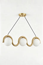 Rhythmic Flow Glass Pendant Lamp