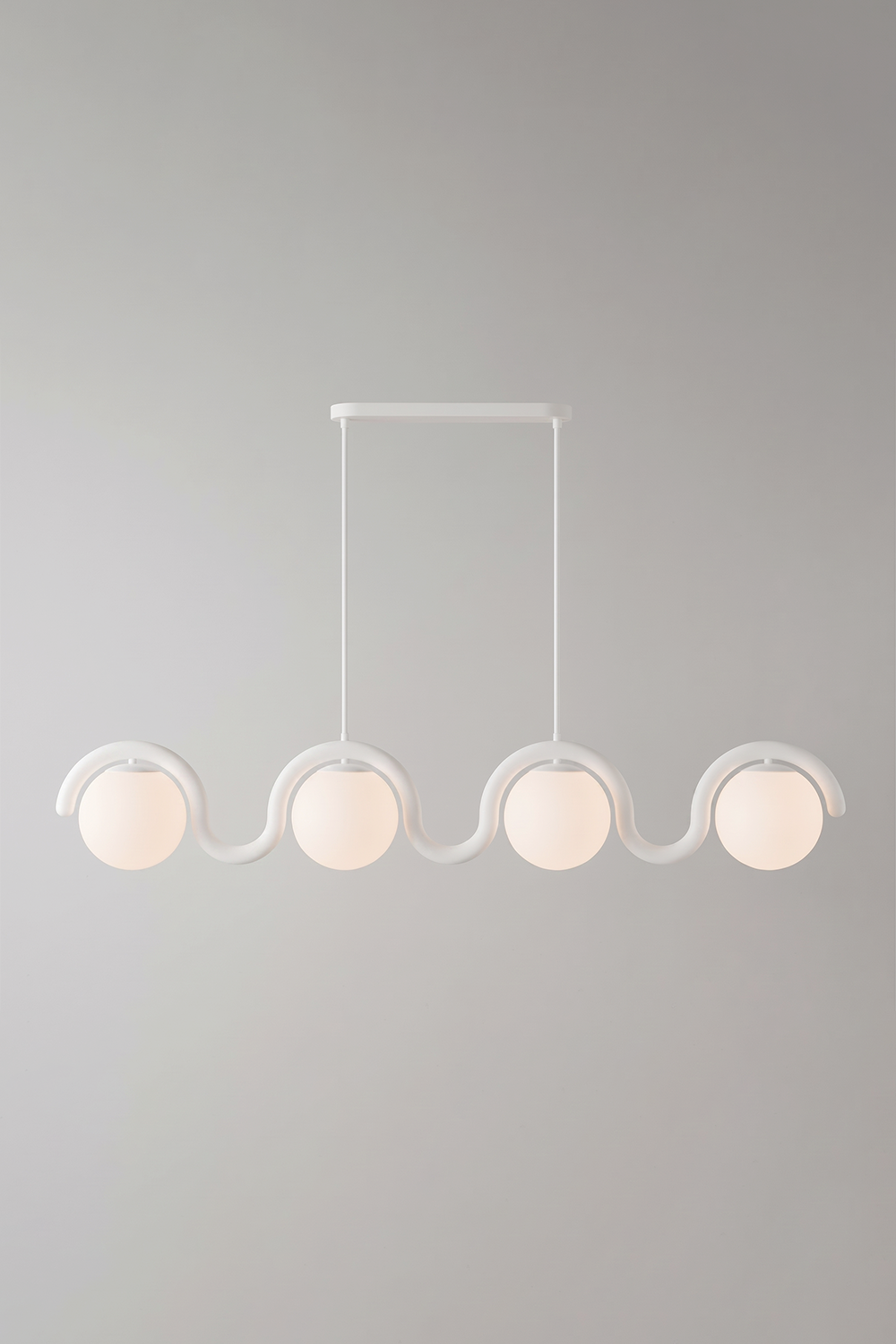 Rhythmic Flow Glass Pendant Lamp