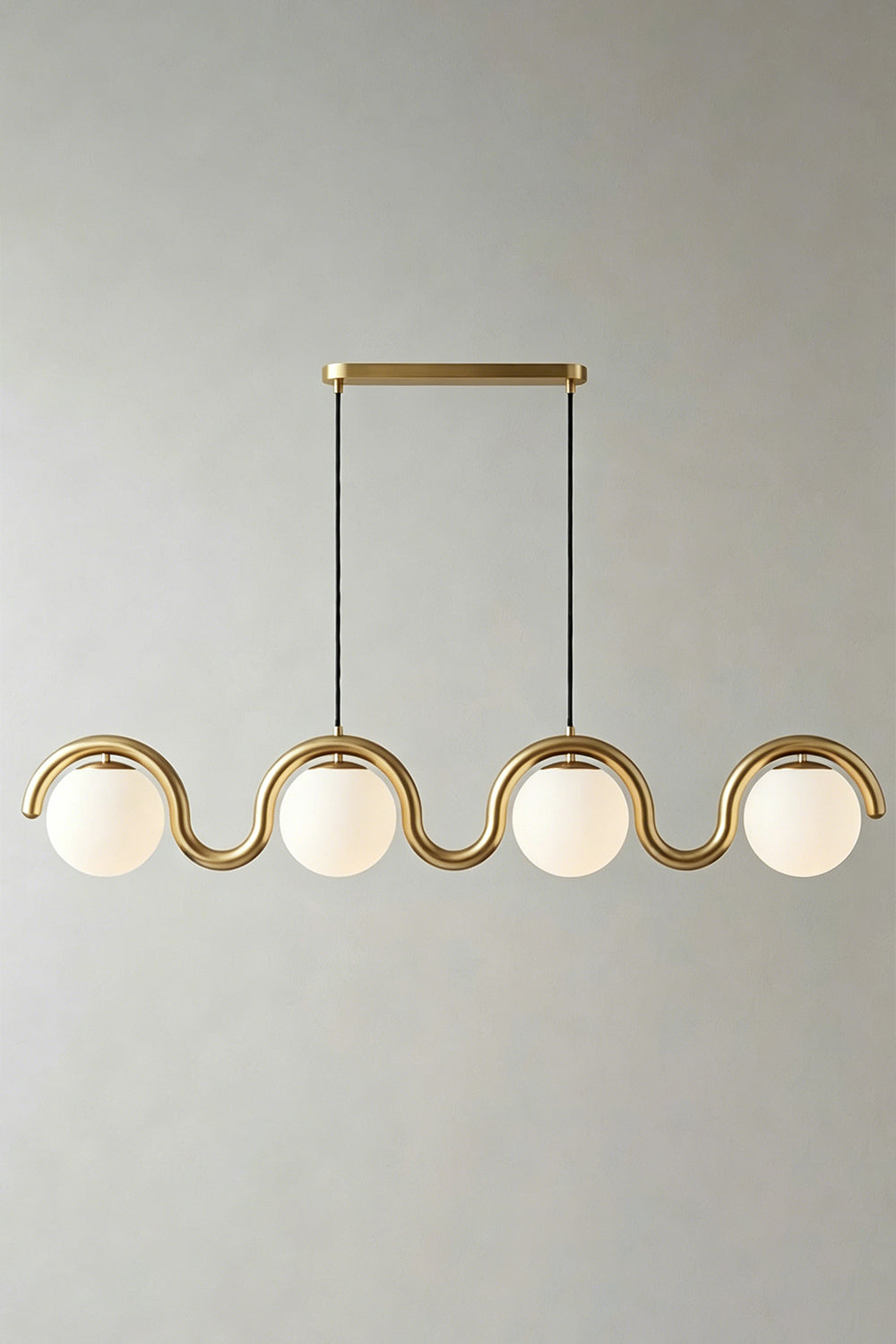 Rhythmic Flow Glass Pendant Lamp