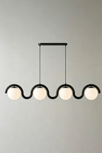 Rhythmic Flow Glass Pendant Lamp