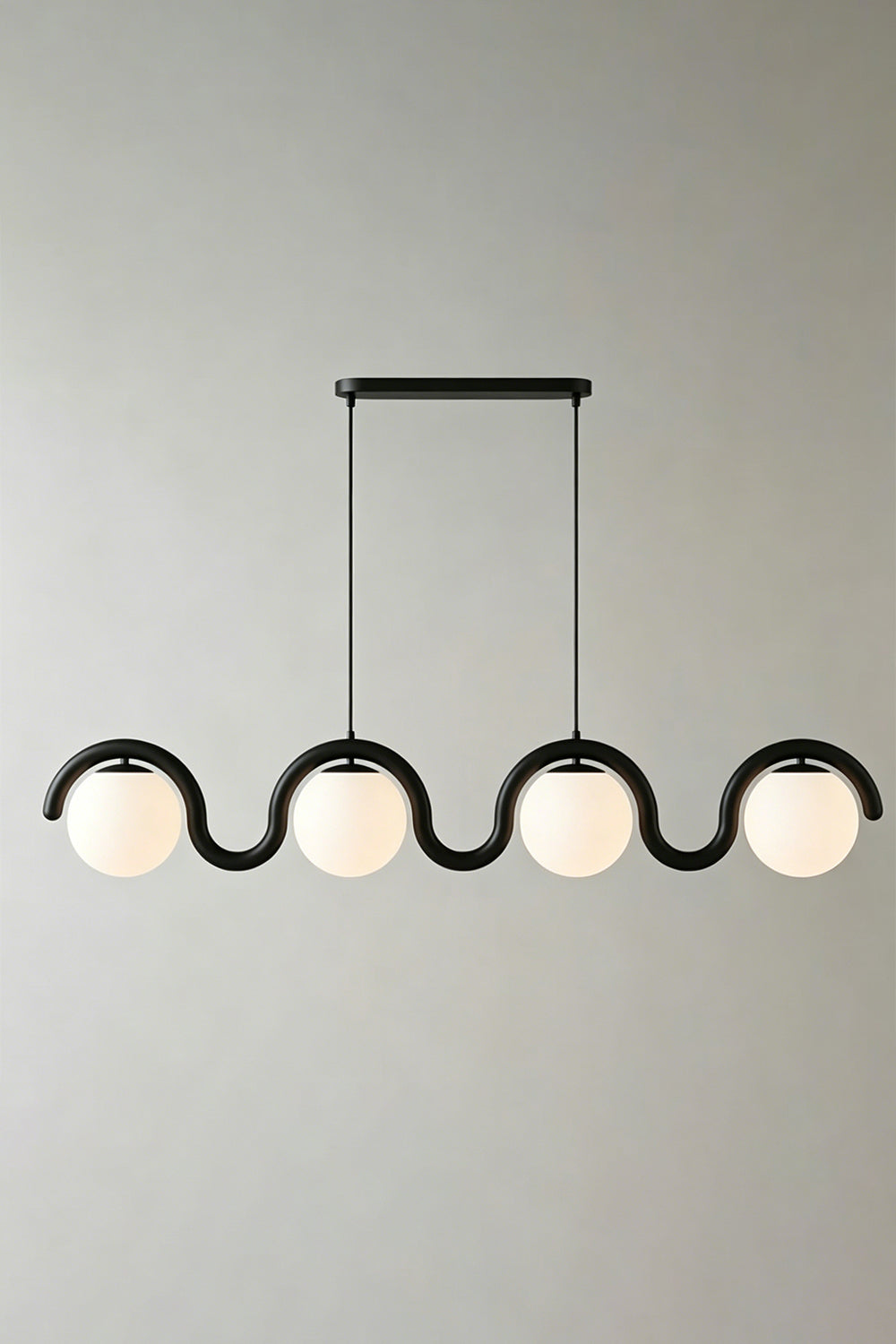 Rhythmic Flow Glass Pendant Lamp