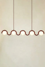 Rhythmic Flow Glass Pendant Lamp