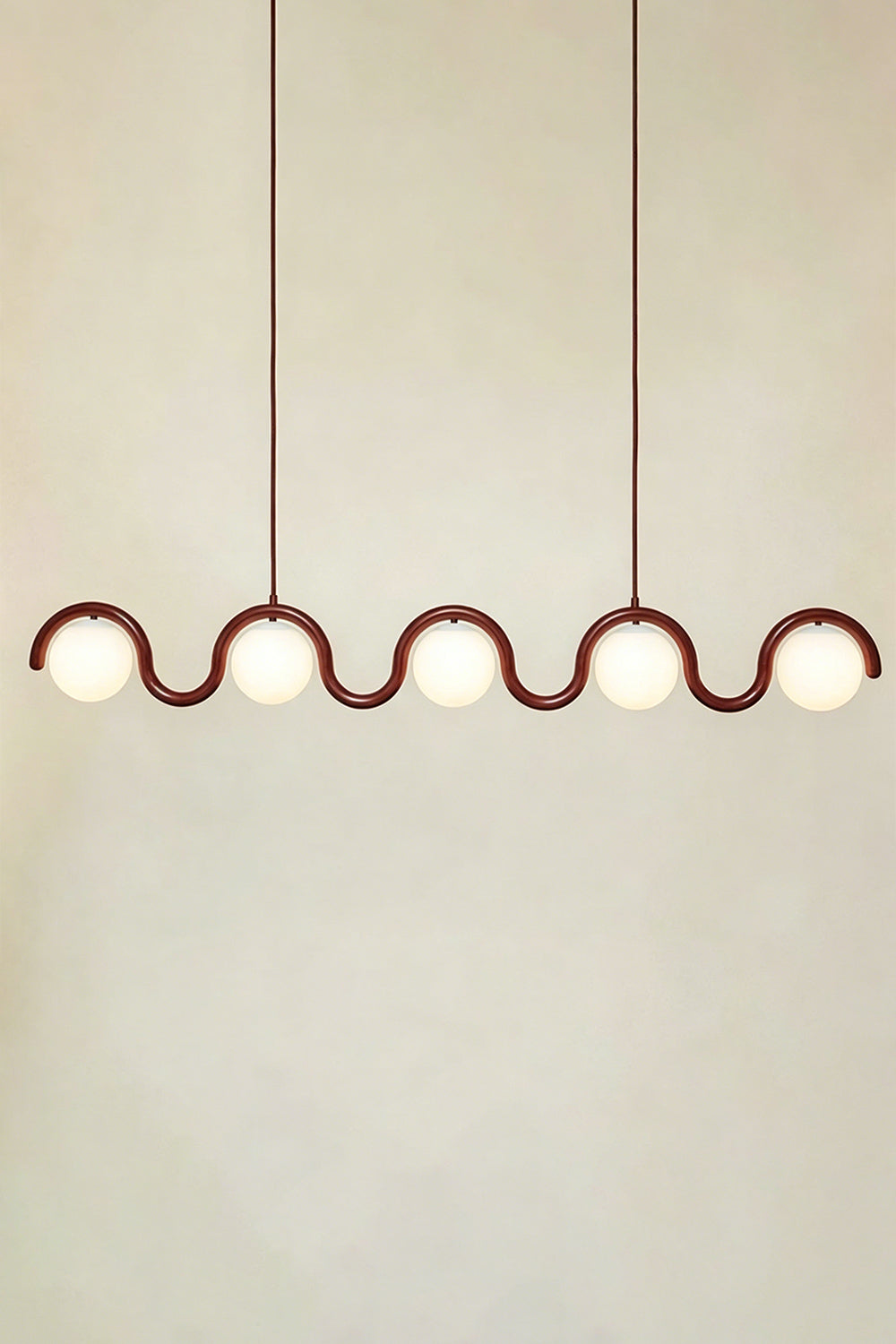 Rhythmic Flow Glass Pendant Lamp
