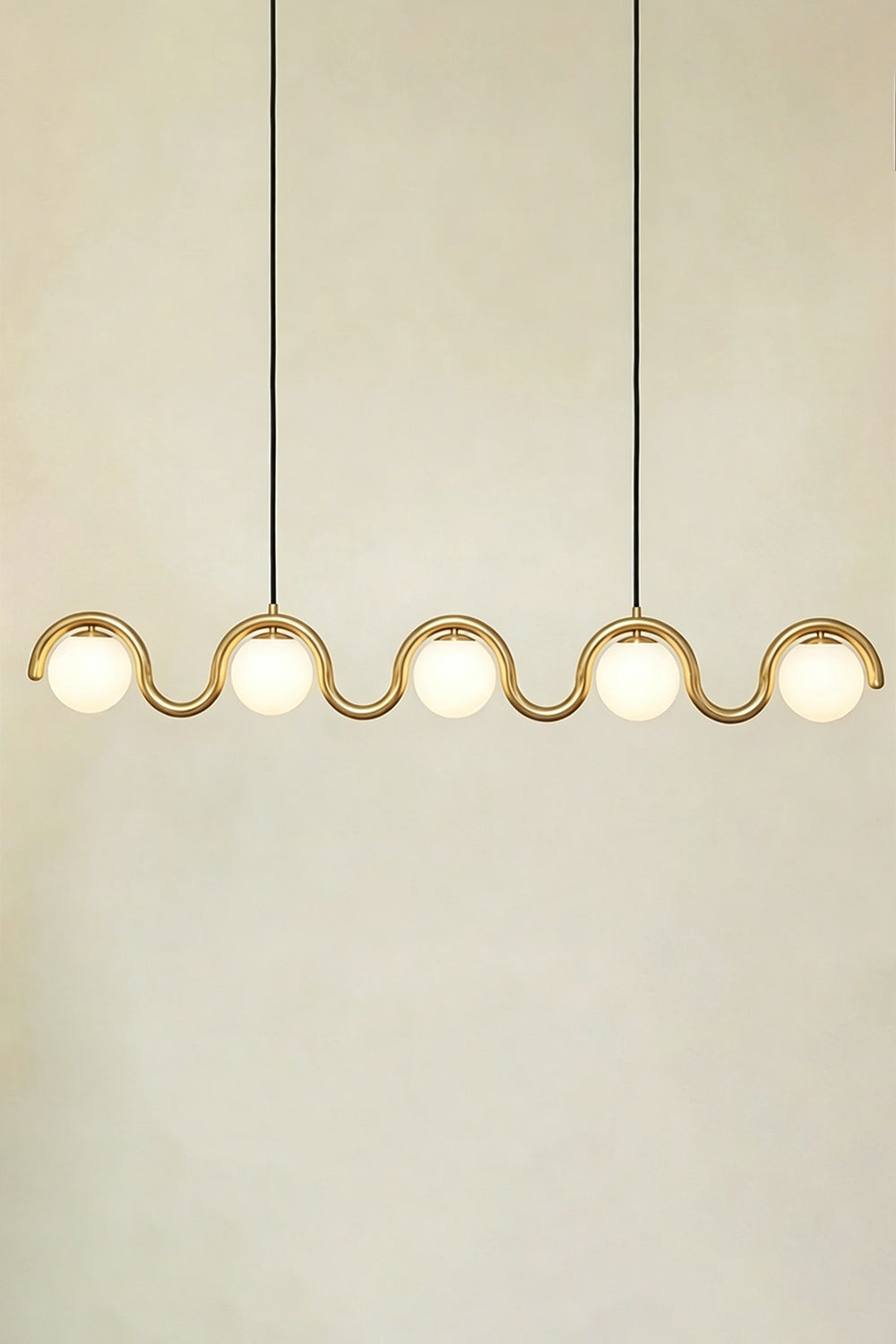 Rhythmic Flow Glass Pendant Lamp