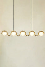 Rhythmic Flow Glass Pendant Lamp