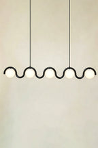 Rhythmic Flow Glass Pendant Lamp