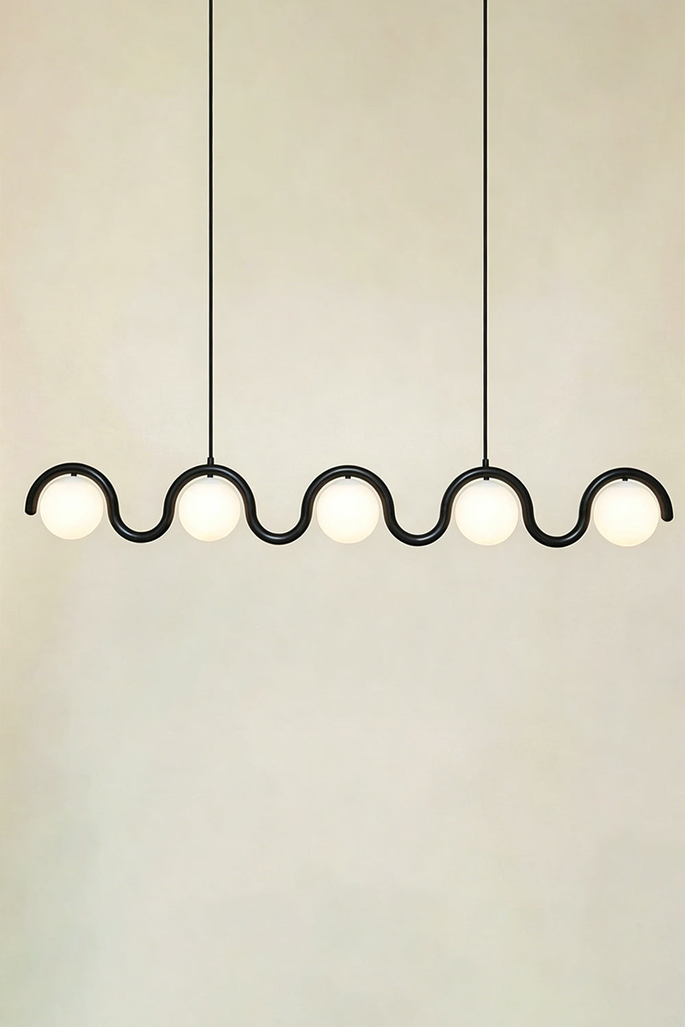Rhythmic Flow Glass Pendant Lamp