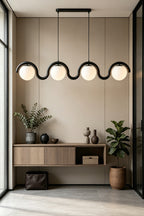 Rhythmic Flow Glass Pendant Lamp