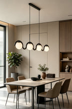 Rhythmic Flow Glass Pendant Lamp
