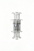 Ribbed Glass Ribbon Wall Light