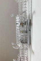 Ribbed Glass Ribbon Wall Light