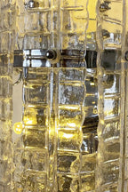 Ribbed Glass Ribbon Wall Light
