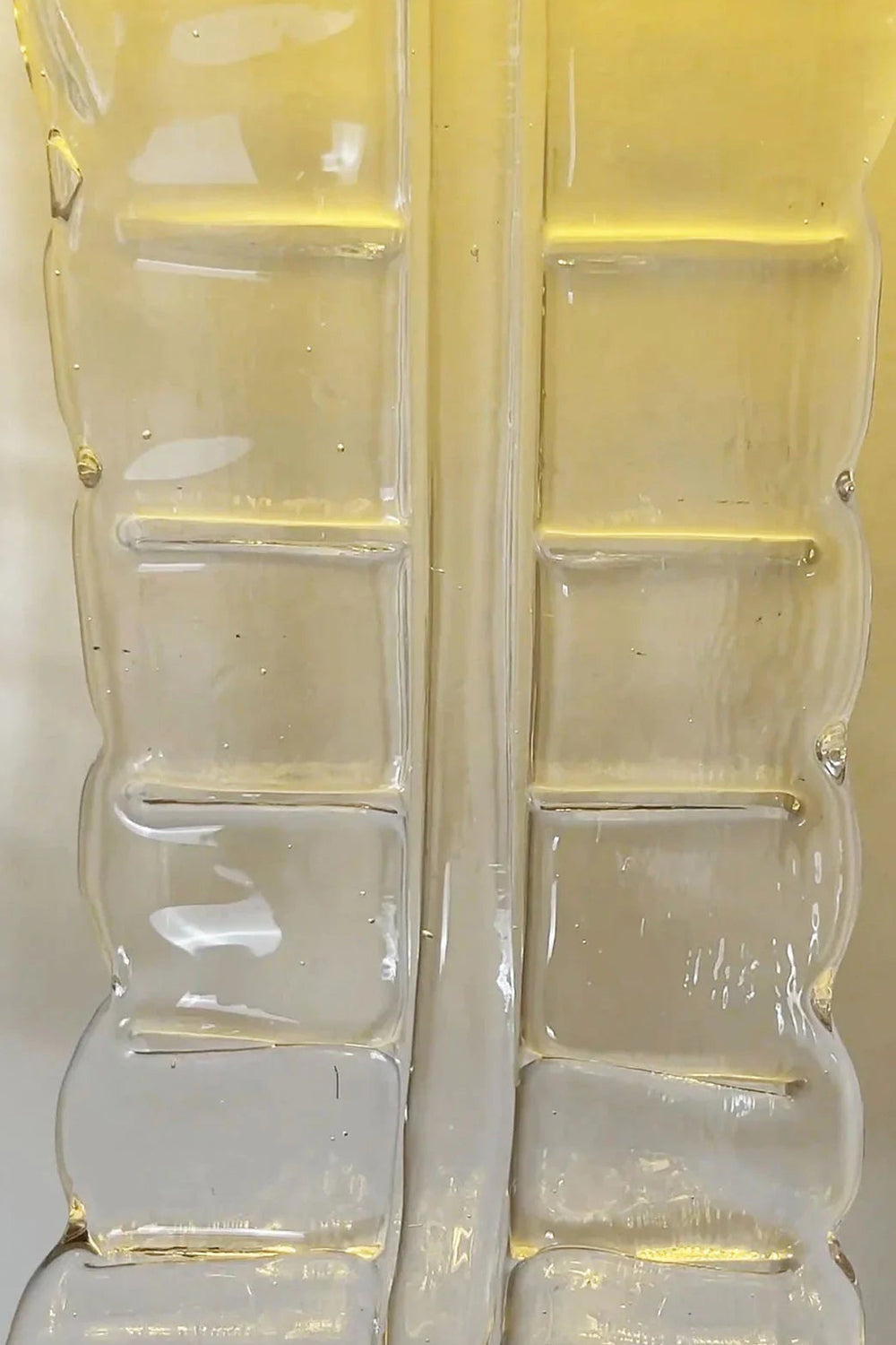 Ribbed Glass Ribbon Wall Light