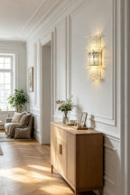 Ribbed Glass Ribbon Wall Light