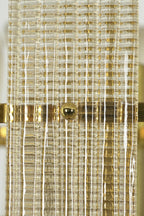 Ribbed Glass Scroll Wall Lamp