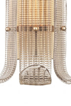 Ribbed Glass Scroll Wall Lamp
