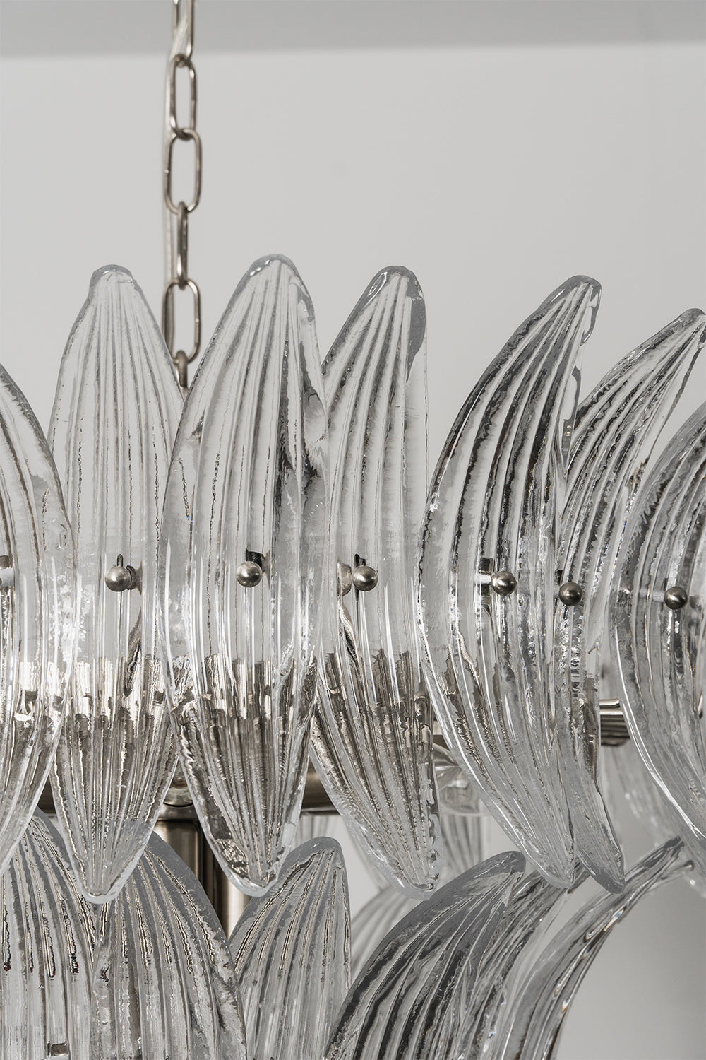 Ribbed Leaf Tier Chandelier