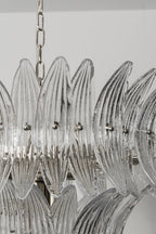 Ribbed Leaf Tier Chandelier