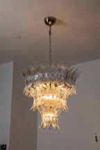 Ribbed Leaf Tier Chandelier
