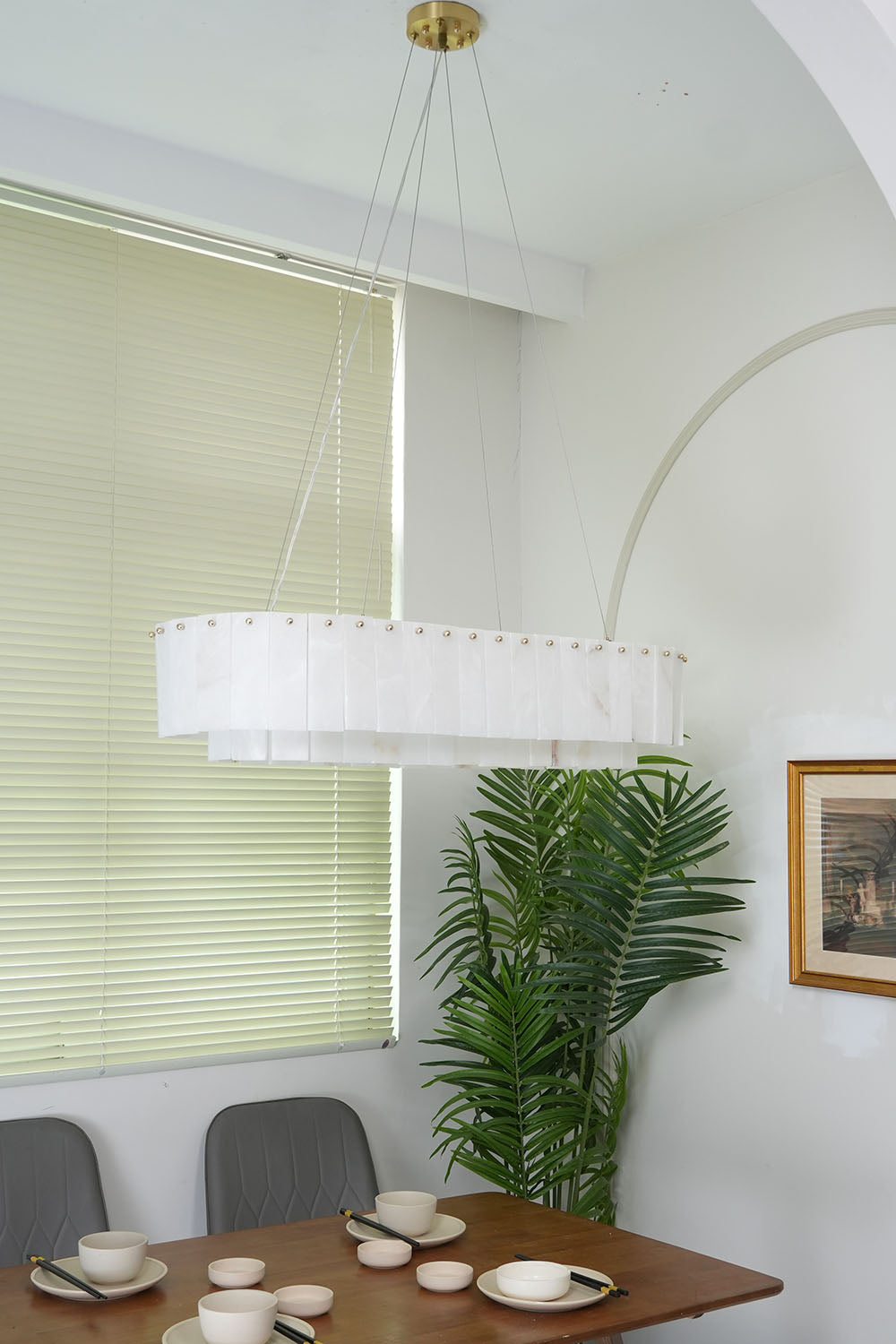 Rock Alabaster Chandelier