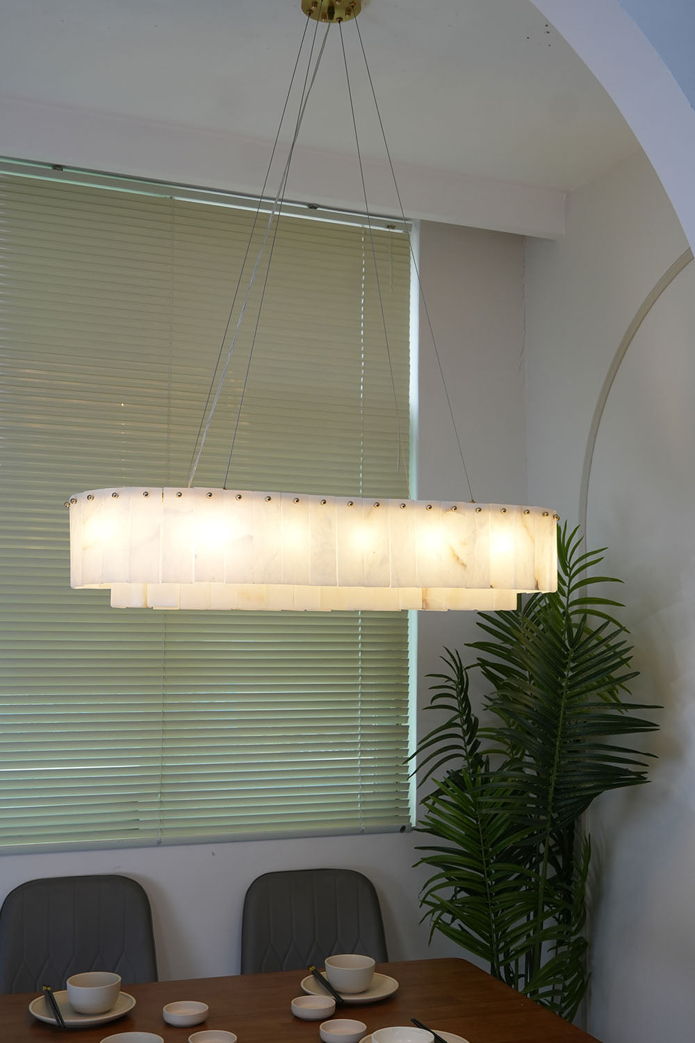 Rock Alabaster Chandelier