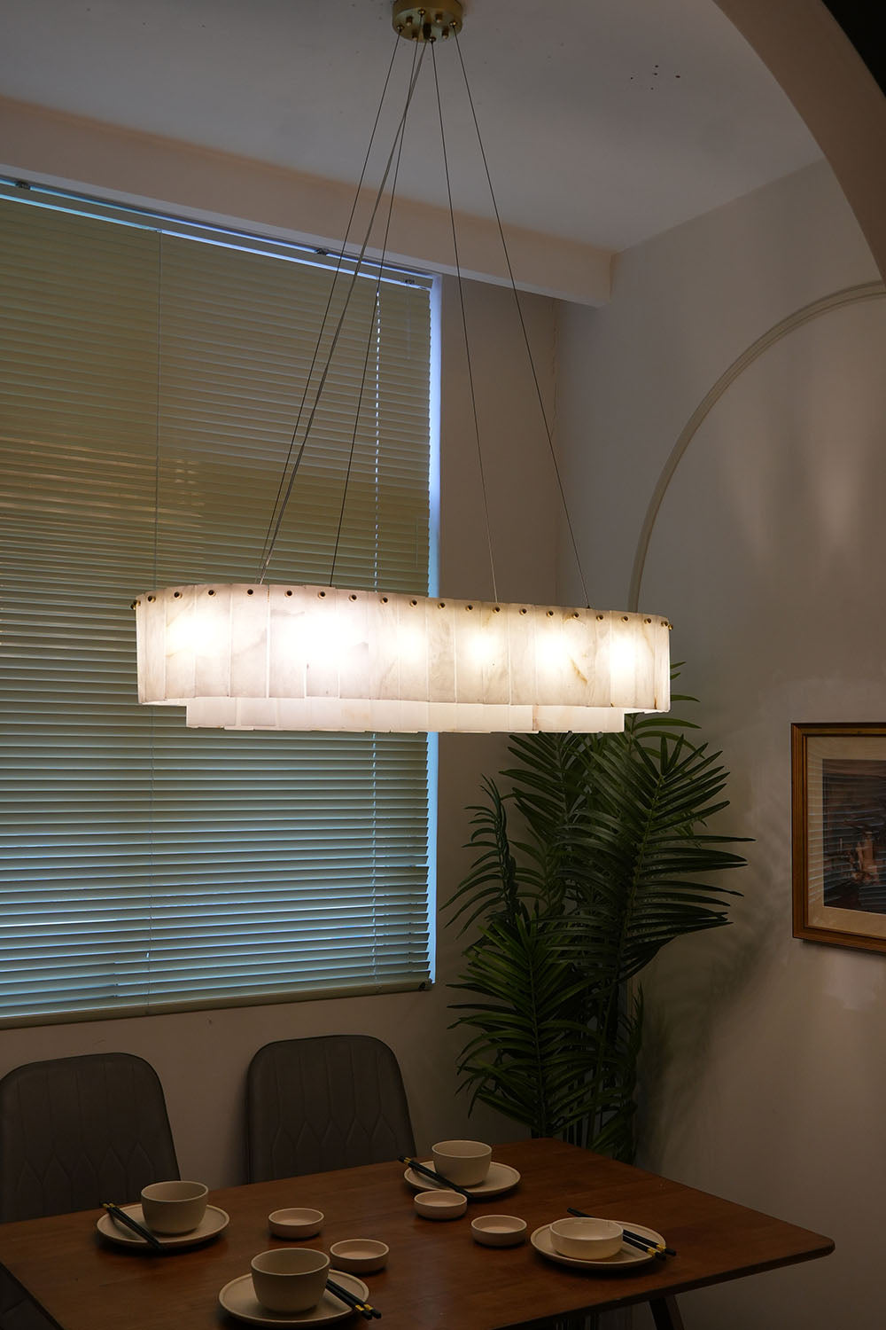Rock Alabaster Chandelier