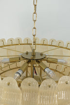 Ruffled Tiered Chandelier