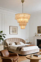 Ruffled Tiered Chandelier