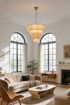 Ruffled Tiered Chandelier