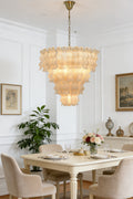 Ruffled Tiered Chandelier