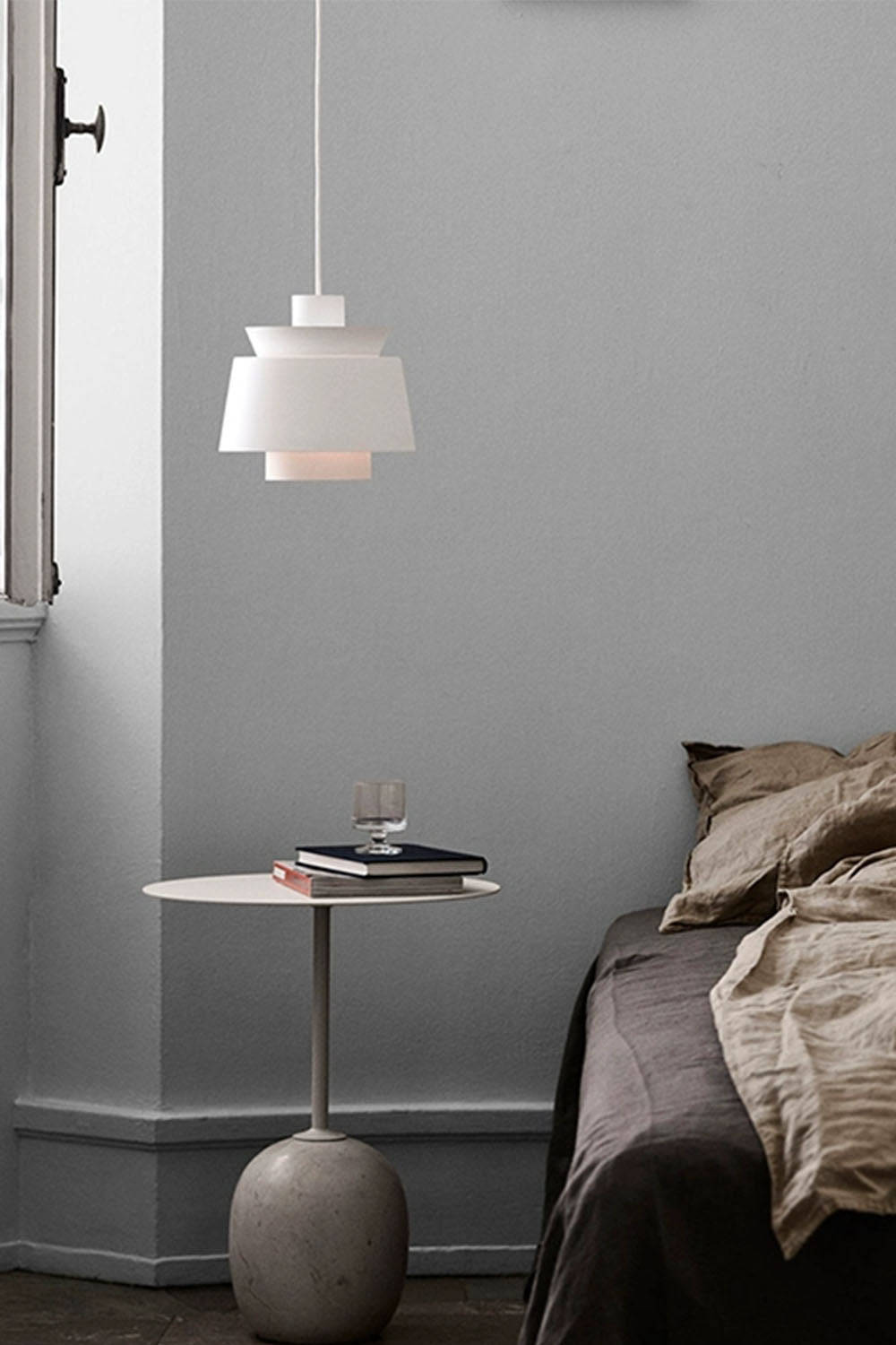 Sculptural Brass Dome Pendant Lamp