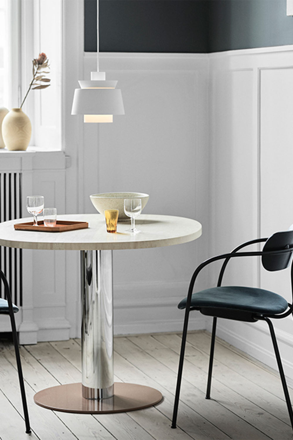 Sculptural Brass Dome Pendant Lamp
