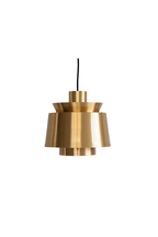 Sculptural Brass Dome Pendant Lamp