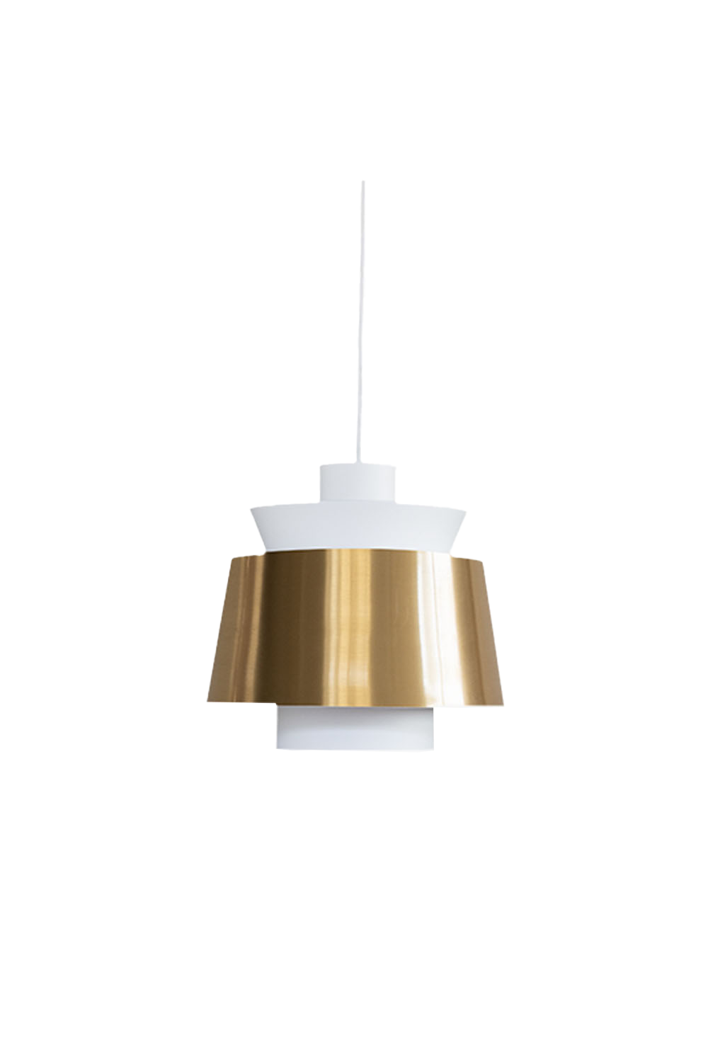 Sculptural Brass Dome Pendant Lamp