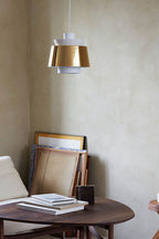 Sculptural Brass Dome Pendant Lamp