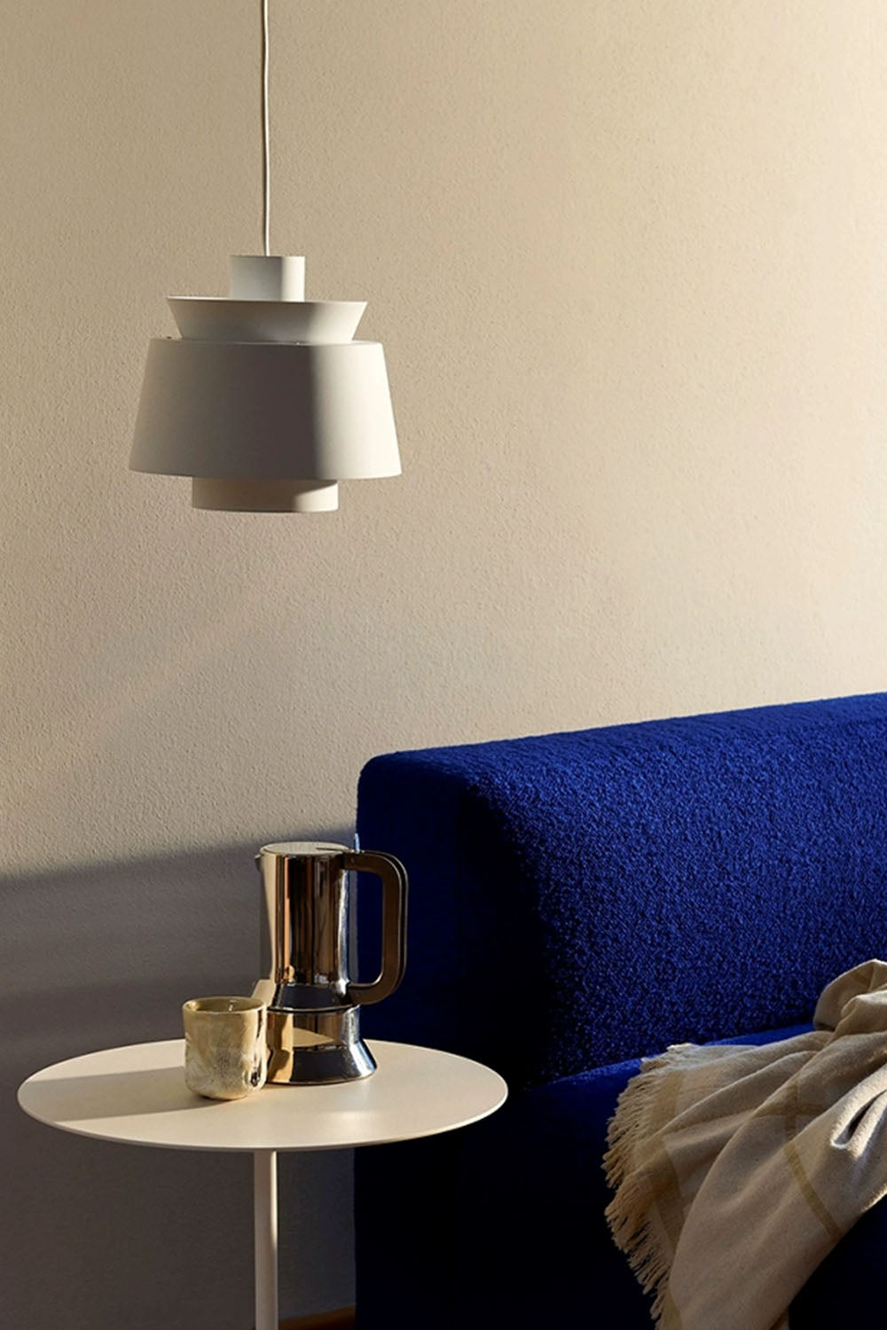 Sculptural Brass Dome Pendant Lamp