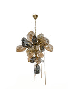 Sculptural Glass Cluster Chandelier