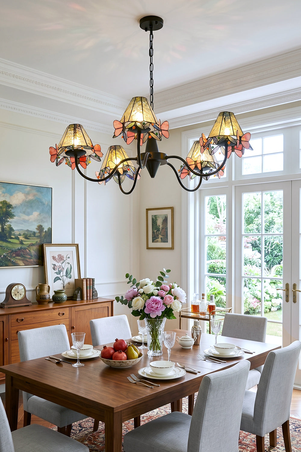 Seraphina Stained Glass Chandelier