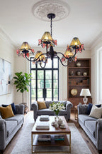 Seraphina Stained Glass Chandelier
