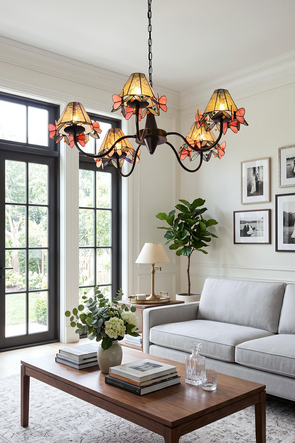 Seraphina Stained Glass Chandelier
