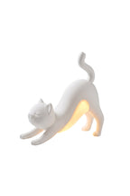 Serene Feline Resin Table Lamp