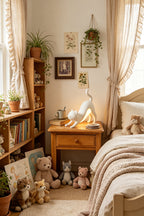 Serene Feline Resin Table Lamp