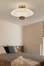Silk Solid Wood Ceiling Lamp