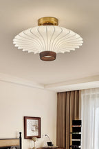 Silk Solid Wood Ceiling Lamp
