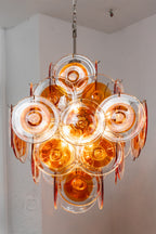 Solari Amber Glass Chandelier