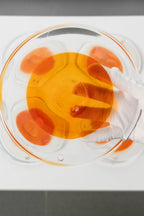 Solari Amber Glass Chandelier