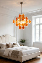 Solari Amber Glass Chandelier