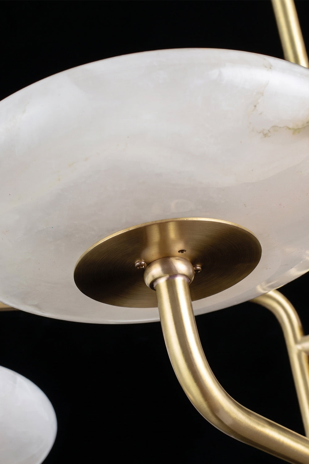 Solaris Alabaster Brass Chandelier