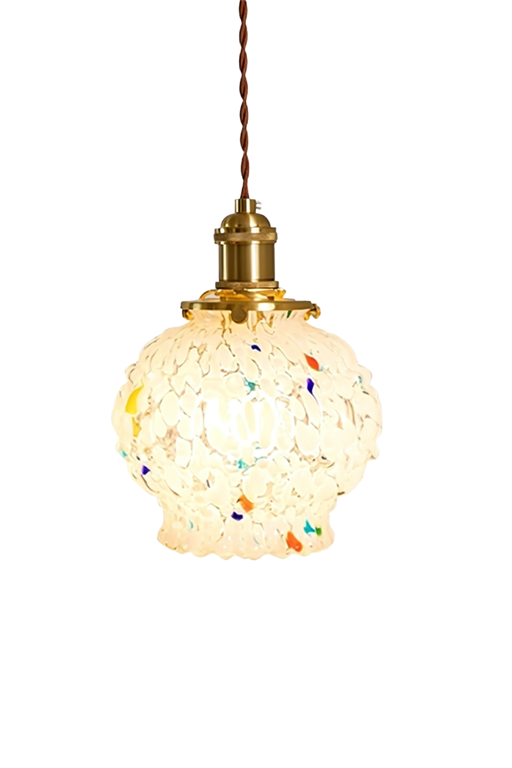Speckled Bubble Glass Pendant Lamp