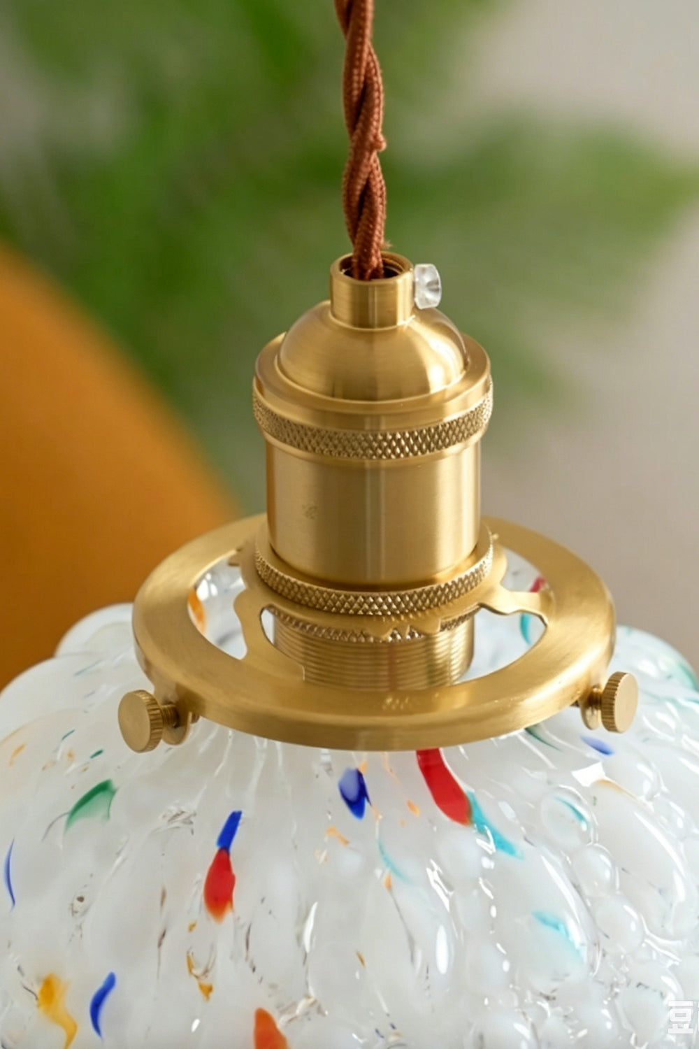 Speckled Bubble Glass Pendant Lamp